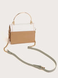 Shein- Color Block Satchel Bag