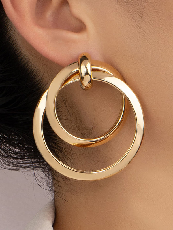 Shein - Round Drop Earrings