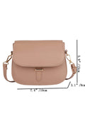 Shein- Mini Minimalist Flap Saddle Bag