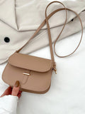 Shein- Mini Minimalist Flap Saddle Bag