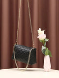 Shein - Chain Quilted Square Bag