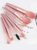 Shein - Random Color Makeup Brushes Set - 8 Pieces