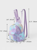 Shein Classic mini tie-dye backpack with label detail