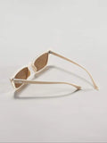 Shein- Tinted lens sunglasses with an acrylic frame