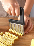 Shein- 1pc Stainless Steel Potato Wave Cutter