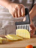 Shein- 1pc Stainless Steel Potato Wave Cutter