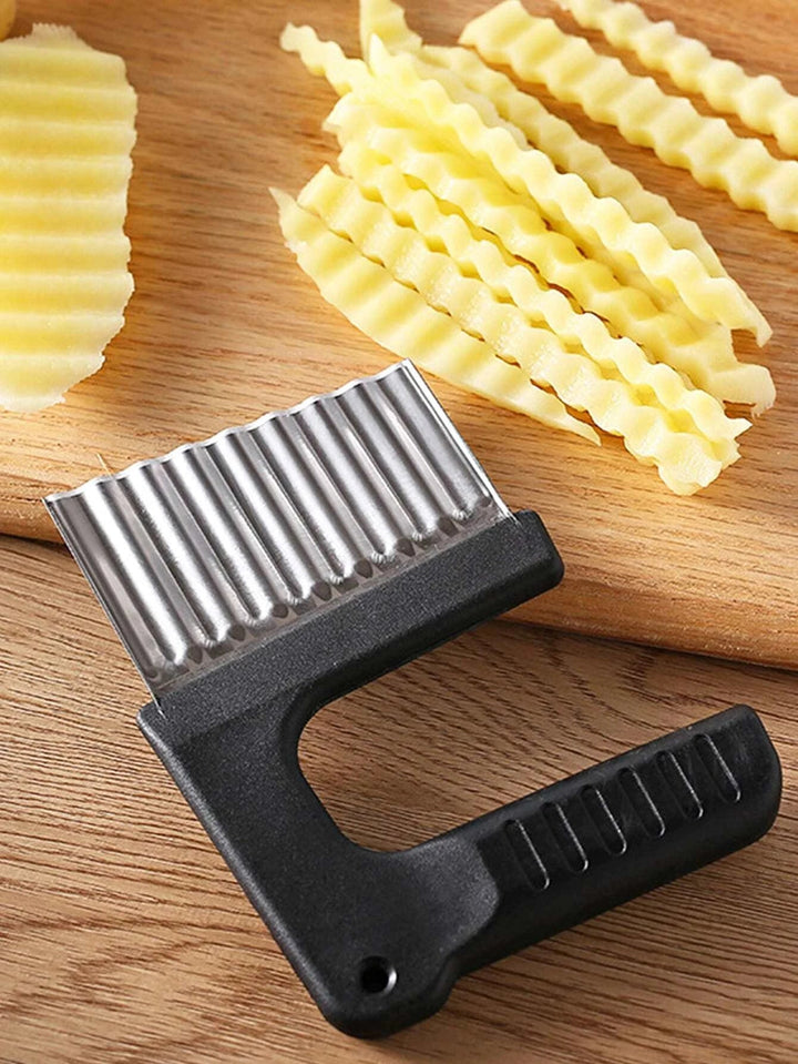 Shein- 1pc Stainless Steel Potato Wave Cutter