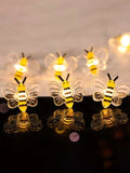 Shein 1pc 2m string lamp with 20pcs bee bulb