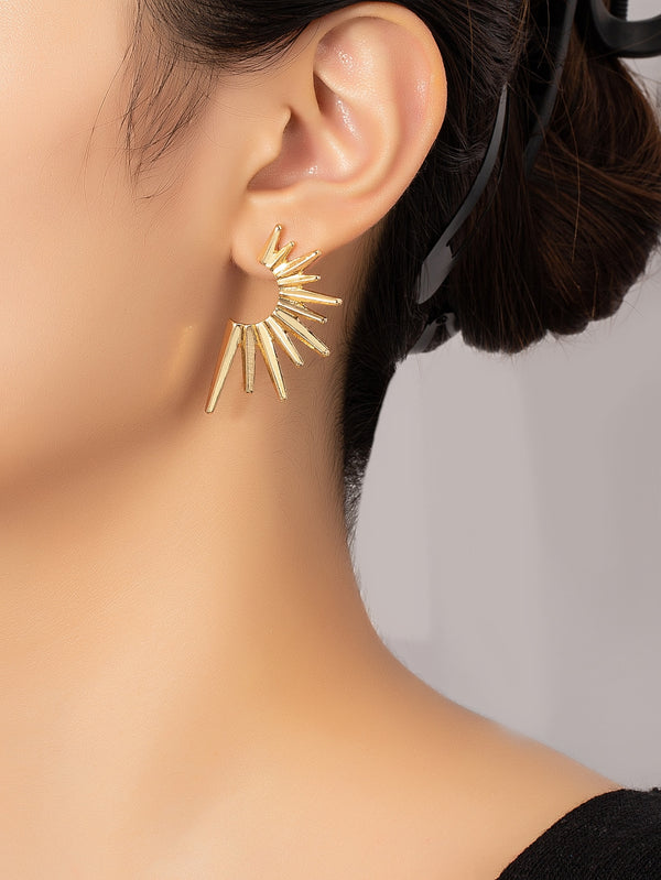 Shein - Structured Stud Earrings