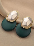 Shein - Faux Pearl Embellished Hoop Earrings