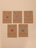 Shein - 5Pcs Butterfly Pendant Necklace