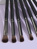 Shein - 7pcs Professional Eye Makeup Brush Set,Eye Shadow Brush,Smudge Brush,Concealer Brush,Makeup Tools With Soft Fiber For Easy Carrying,Brush For Travel