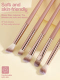 Shein - 15pcs makeup brush sets Premium Synthetic hair Eyeshadow Blending brush sets cosmetics tools for face and eyes