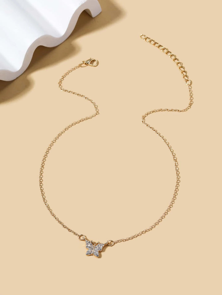 Shein- Butterfly Charm Necklace