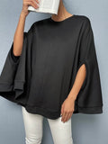 Shein - Uniform Colored Abaya Sleeves Heavy Shirt