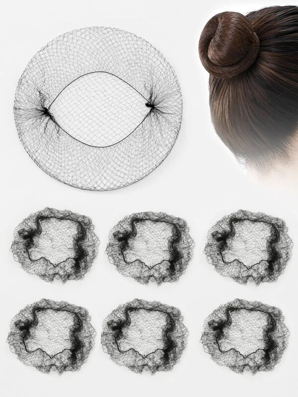 Shein - 8 Pieces Mesh Uniform Hair Bun