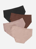 Shein - Non-Revealing Graphic Underwear Set - 4 Pieces- Multicolor
