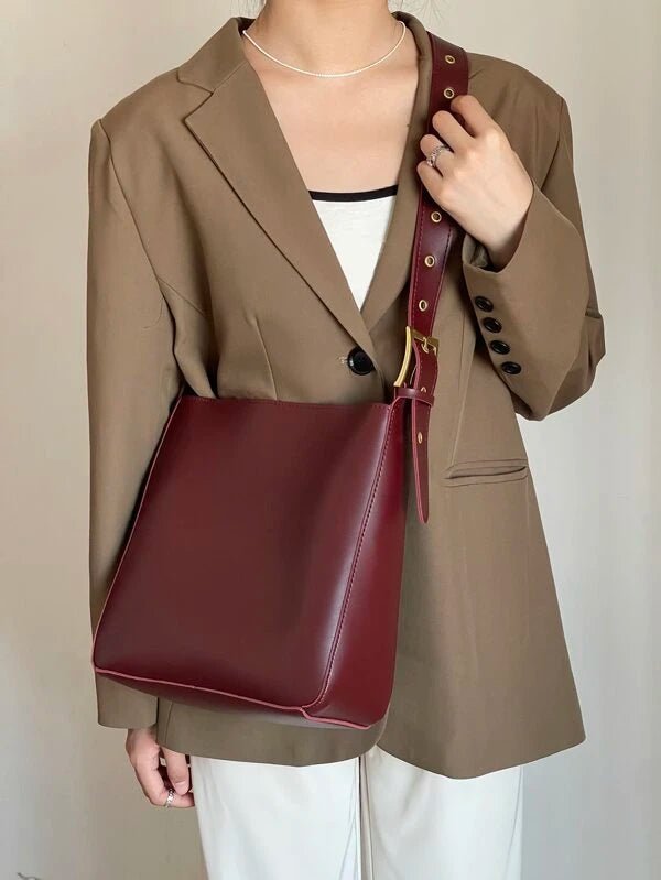 Shein- Square bag with eyelet detail