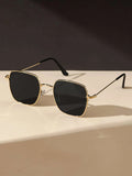 Shein - Metal Frame Sunglasses