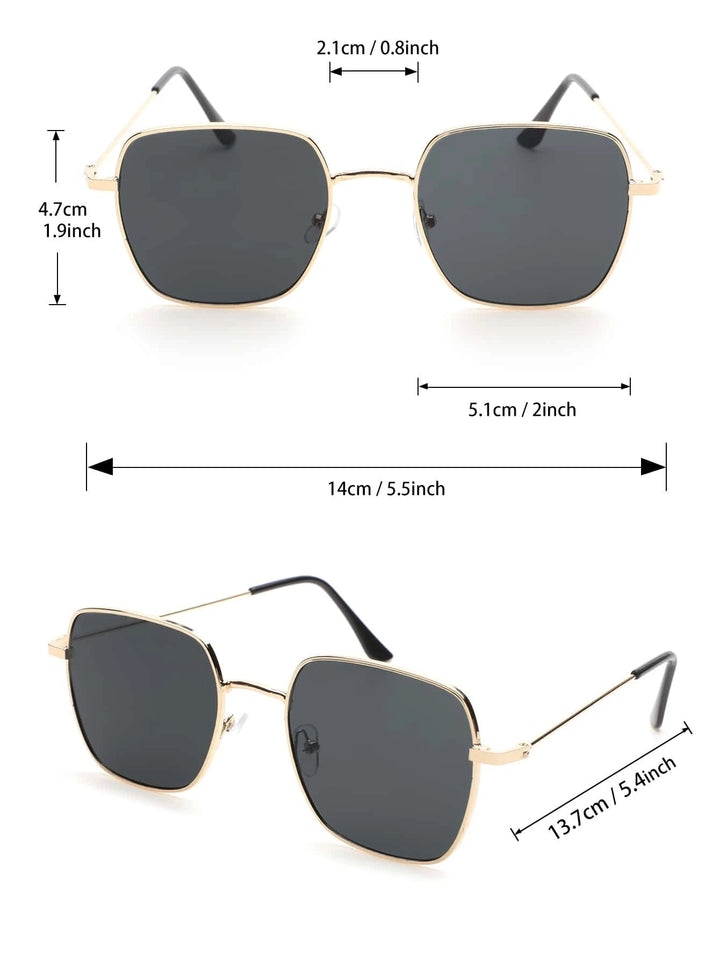 Shein- Metal Frame Sunglasses