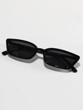 Shein - Acrylic Frame Tinted Lens Sunglasses