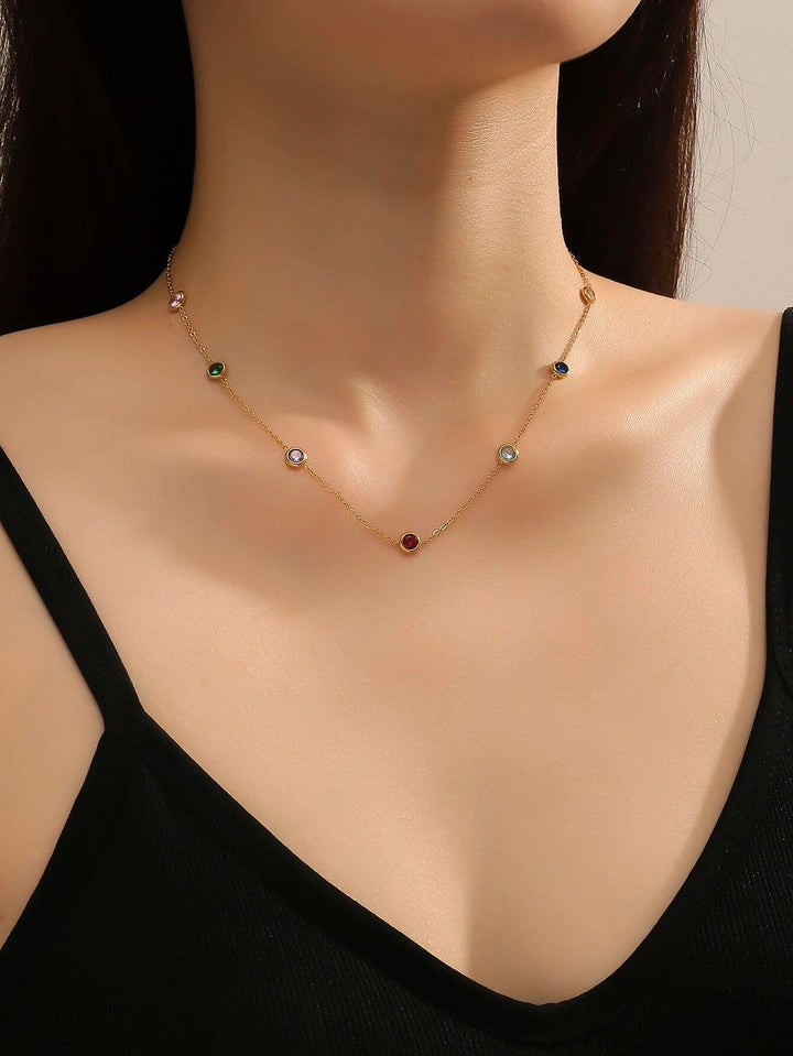 Shein- Rhinestone Decor Necklace