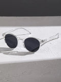Shein - Round Frame Sunglasses