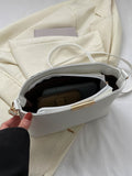 Shein - Minimalist Crossbody Bag White Square Bag for Work & Office