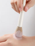 Shein - 10pcs Makeup Brush Set With Storage Bag Eyeliner Eye Shadow Brush Cosmetic Foundation Blush Powder Blending Beauty Makeup Tools