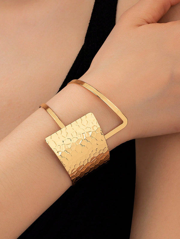 Shein - Textured Cuff Bangle