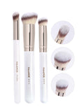 Shein - 3pcs Professional Makeup Brush Set,Powder Brush,Concealer Brush,Highlight Brush,Contouring Brush,Makeup Tools With Soft Fiber For Easy Carrying,Brush