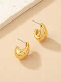 1pair Delicate And Stylish Water Drop Shaped Earrings For Women