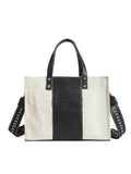 Shein - Colorblock Large Capacity Tote Bag With Adjustable Strap
