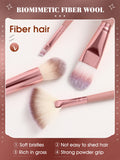Shein - 18PCS Makeup Brushes Set 3PCS Makeup Puff Set Soft Triangle powder Mineral puff for face makeup