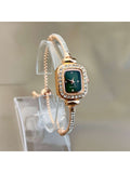 Shein - Fashionable Bracelet Watch For Women With Diamond Inlaid And Small Square Dial