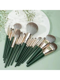 Shein - 14pcs/set Cosmetics Brush Set, Includes Eyeshadow Brush, Loose Powder Brush, Full Range Of Brushes