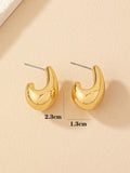 1pair Delicate And Stylish Water Drop Shaped Earrings For Women