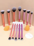 Shein - 8pcs Professional Makeup Brush Set, Including Powder, Blush, Contour, Foundation, Eyeshadow, Highlighter, Nose Shadow Brush