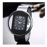 The Marshall- Silver Black Bracelet Watch For Women - TM-W-34