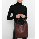 Bagzone- Burgundy Womens Magnetic Zipper Compartment Shoulder Bag 10VA2067