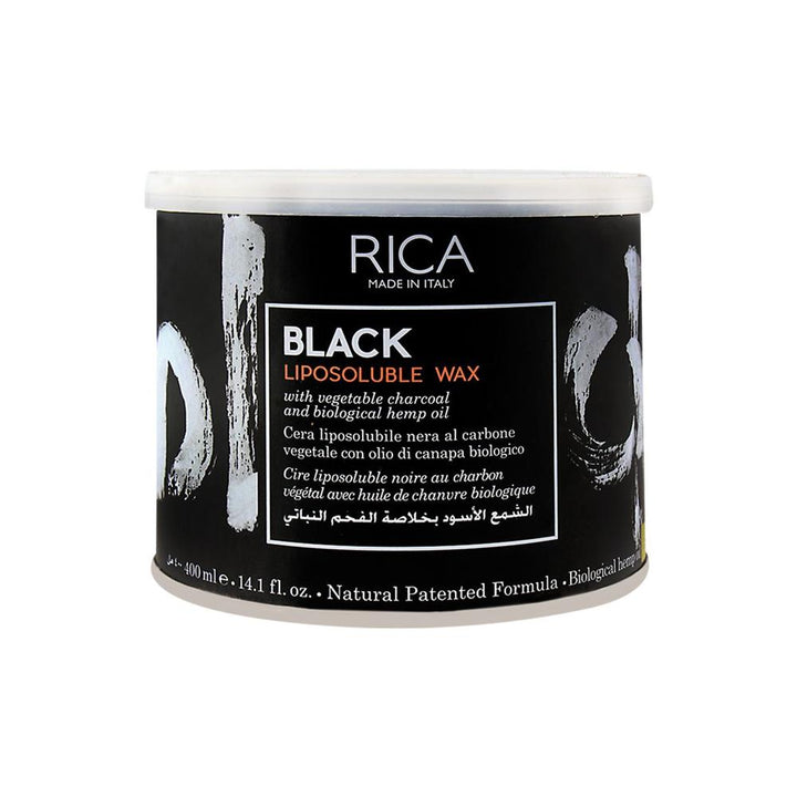 Rica- Black Charcoal Liposoluble Wax (4705), 400Ml