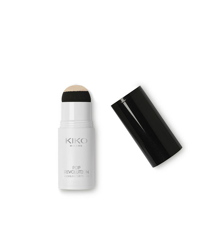 Kiko Milano- Pop Revolution Highlighter To Go Powder Face Highlighter In A Handy Stick Format- 01 Cool Gold by Bagallery Deals priced at #price# | Bagallery Deals