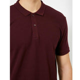 Koton- Short Sleeve Polo Neck Slim Fit T-Shirt - Purple