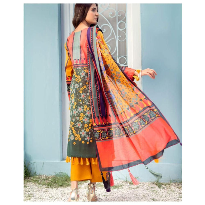 Fleur – 3 Piece Embroidered Unstitched Lawn