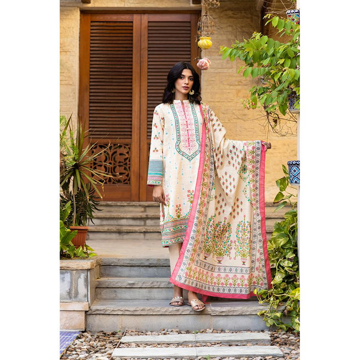 Zellbury- Dgital Printed Embroidered Khaddar Shirt, Khaddar Dupatta & Khaddar Trouser WUW21E30120