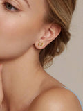 Shein - 1 Pair Horseshoe U-shape Stud Earrings For Women s925 Sterling Silver Zirconia Exquisite Earrings Fine Jewelry Gift For Girls Date Decor