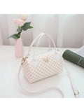 Shein - 1pc New Printed Women's Bag, Cylindrical Style Shoulder Bag, Fashionable And Simple Cross-Shoulder Bag