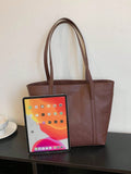 Shein - Fashionable Texture & All-Match Solid Color Tote Bag