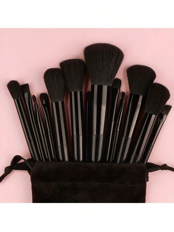 Shein - 13Pcs Portable Makeup Brush Set For Blush, Makeup Brushes Set