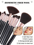 Shein - 25pcs Makeup Brush Sets 3PCS Makeup Sponge 6PCS Makeup Puff 3PCS Cleansing Powder Puff 1PCS Hairband 2PCS Hand Bowl Strap For Preventing Water From Flowing Into Clothes